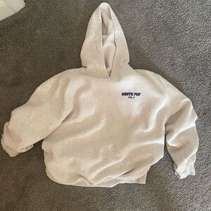 White Fox light grey and blue volume 3 hoodie